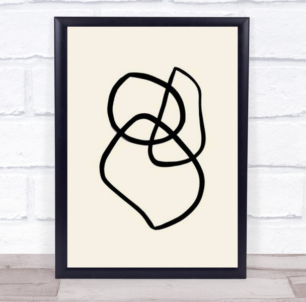 Shape 01 Shapes Graphic Lines Illustration Wall Art Print