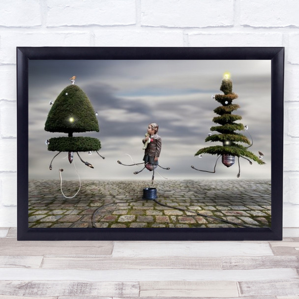 Connect To My World Girl Imaginary Dublin Wall Art Print