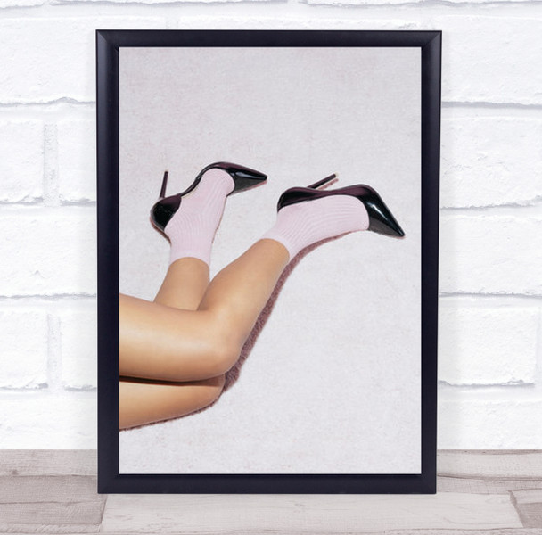 Pink Dreams 01 Fashion Heels Model Studio Wall Art Print