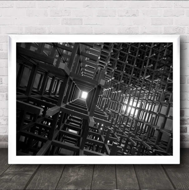 A Lot Of Grid Japan Wall Art Print