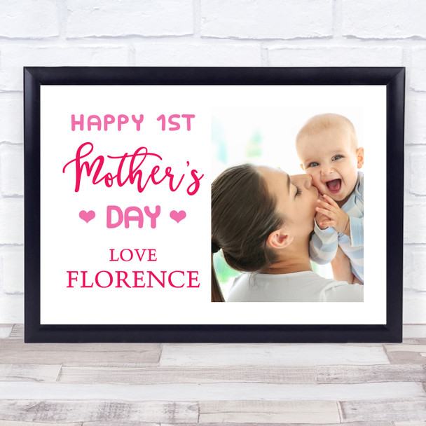 Landscape First Mother's Day Photo Personalized Gift Art Print