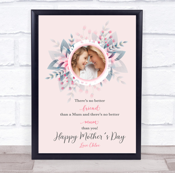 Flower Mother's Day Decorative Photo Personalized Gift Art Print