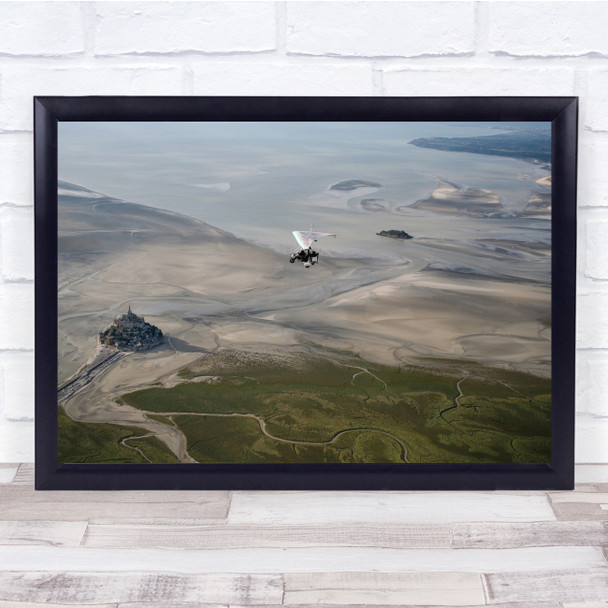 Ulm France Bretagne Mont Saint Michel Aerial St Landscape Glider Wall Art Print