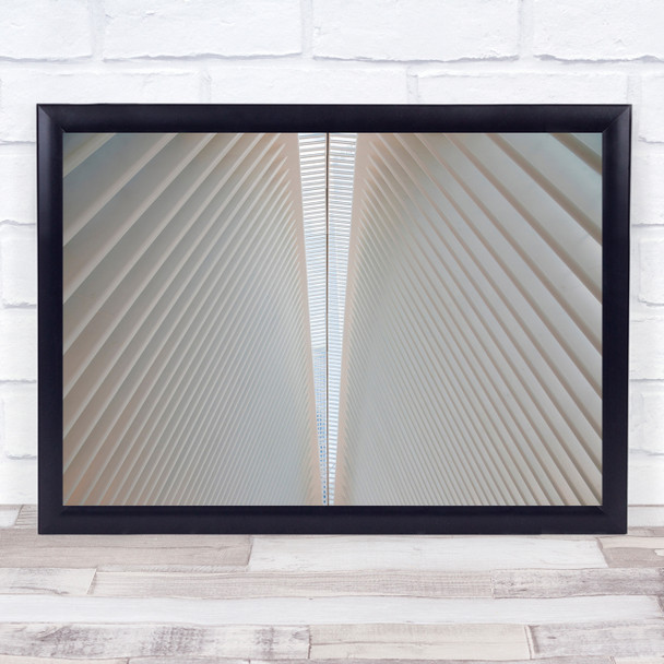 Architecture Abstract Lines Pattern Geometry Skylight Calatrava Wall Art Print