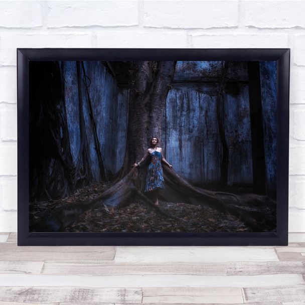 Model Fashion Conceptual Rumah Akar Kota Jakarta Indonesia Tree Wall Art Print