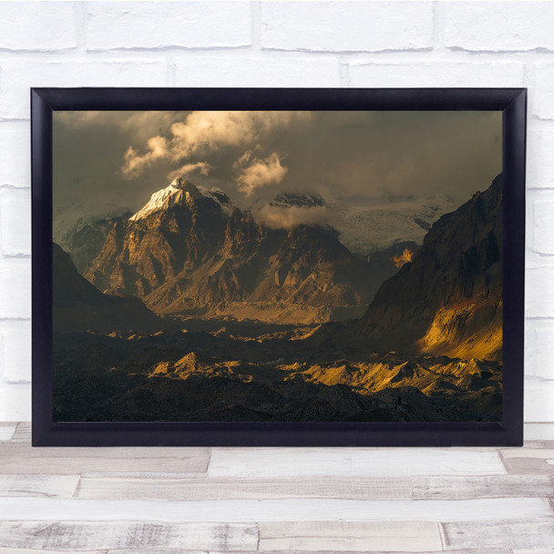 Nepal Himalaya Glacier Landscape Cho Oyu Mountain Ngozumpa Peak Wall Art Print Nepal Himalaya Glacier Landscape Cho Oyu Mountain Ngozumpa Peak Wall Art Print