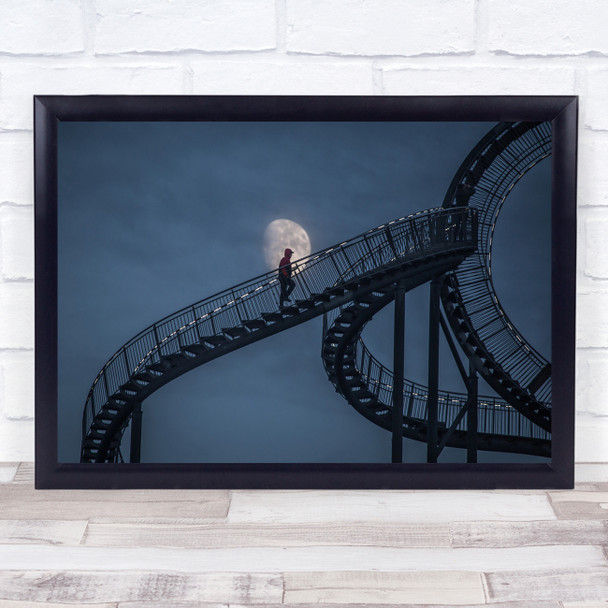 Tiger And Turtle Stairs Staircase Stairwell Stairway Loop Metal Wall Art Print