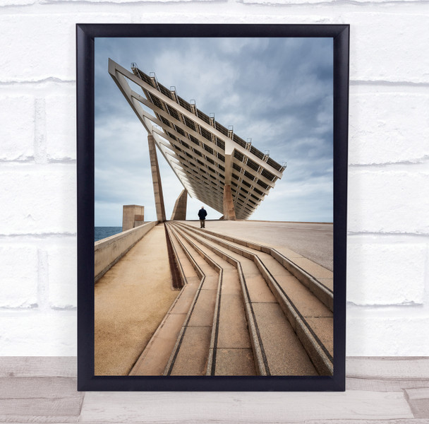 Barcelona Forum Architecture Photovoltaic Pergola Spain Street Wall Art Print