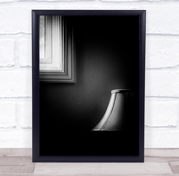 Light Frame Lamp Wall Grainy Shade Still Life Composition Home Wall Art Print