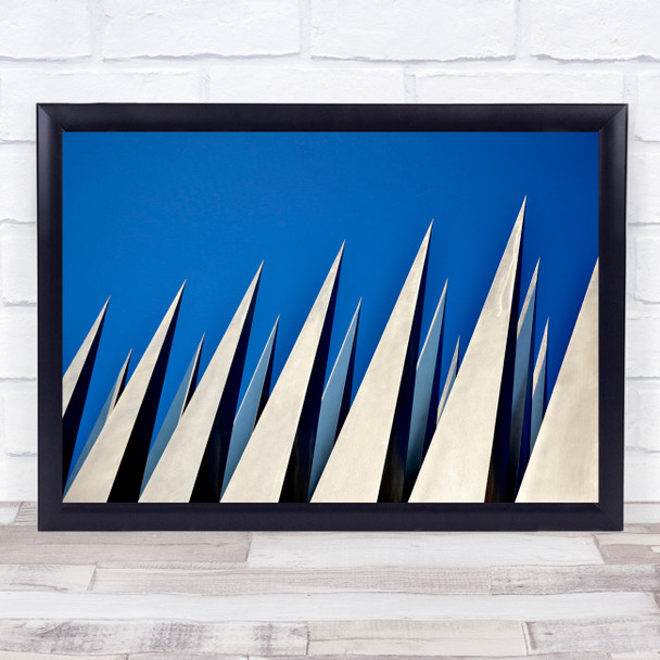 Prague Monument Sky Spike Spikes Geometry Shapes Sharp Pointed Wall Art Print