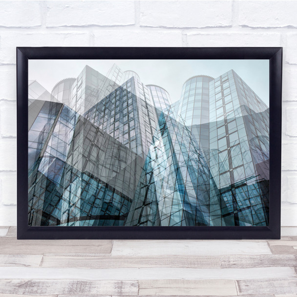 Abstract Abstraction Lines Architecture Moody Grey Structure Print - 1570394