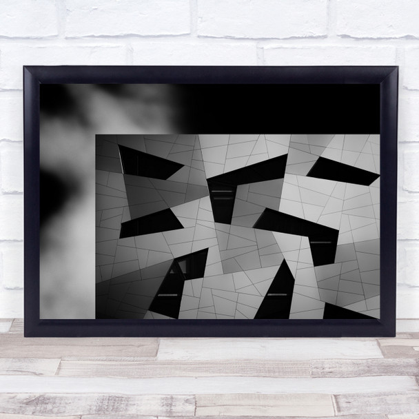 Architecture Abstract Shapes Graphic Black & White Lines Geometry Wall Print
