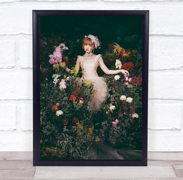 Girl Model Woman Flower Flowers Flora Floral Asia Asian Japan Wall Art Print