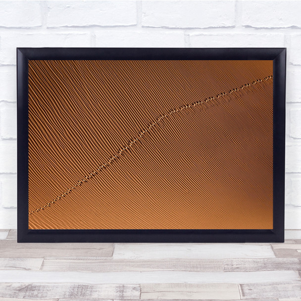 Abstract Iran Desert Tracks Lines Stripes Diagonal Sand Print - PETTEX47610