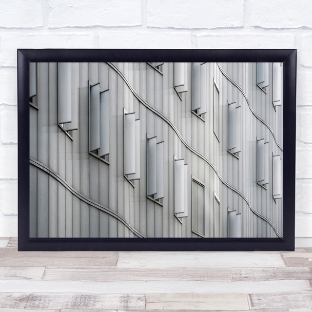 Architecture Abstract Contrast Lines Pattern Geometry Curves Wall Art Print