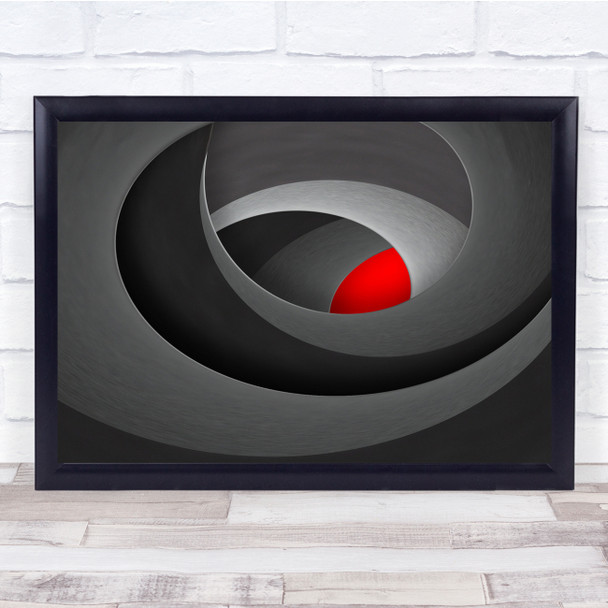 Hall Ceilings Curves Concert hall Light Shadow Hall Ceilings Wall Art Print