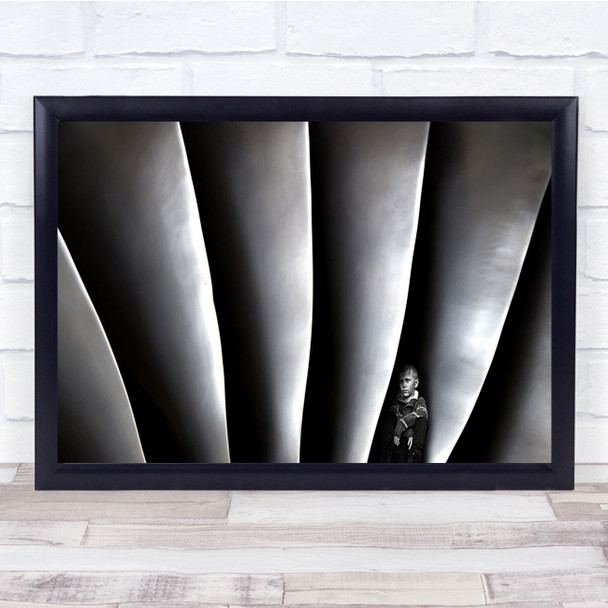 Boy Shadow Sad Black & White Mood Skive Portrait Alone Lonely Shapes Print