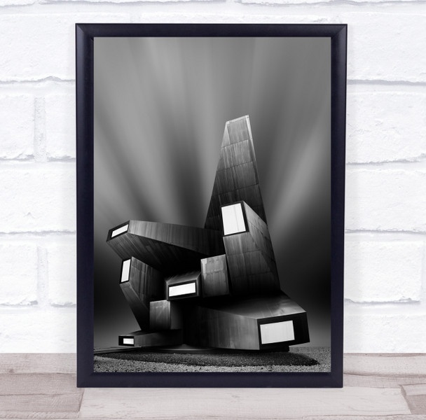 Church Conceptual Lines Building Architecture City Vertical Wall Art Print