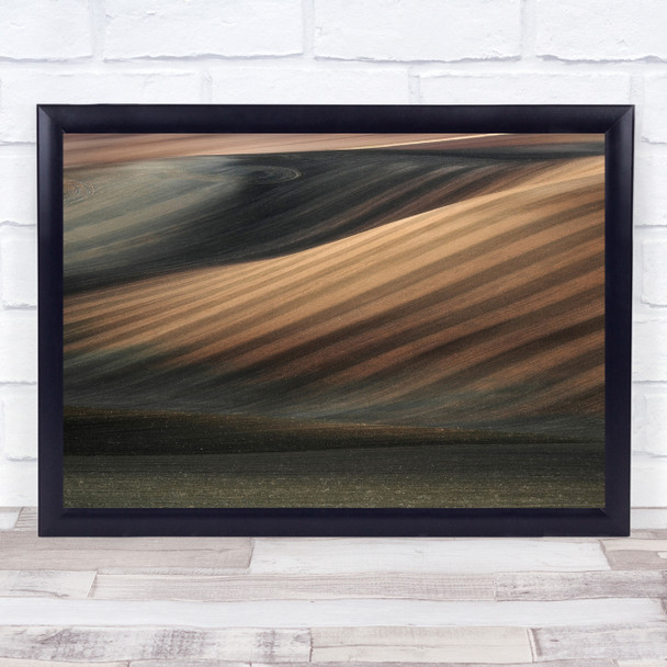 Moravia Fields Field Countryside Farm Farming Lines Stripes Wall Art Print