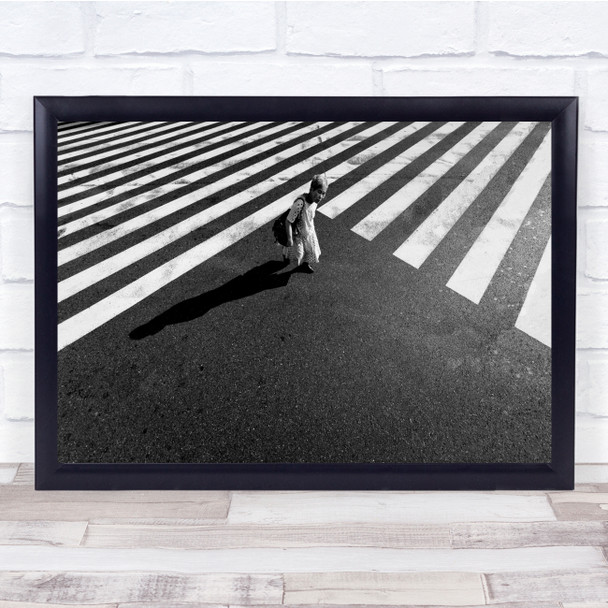 An Intersectional Old Person Black and white Stripes Zebra Crossing Print