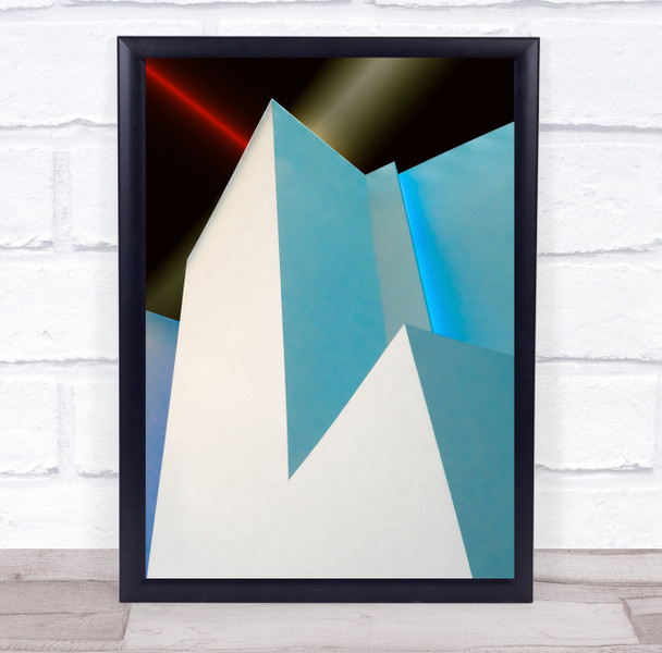 Geometry Shapes Angle Corner Colour Colors Colourful Abstract Laser Print