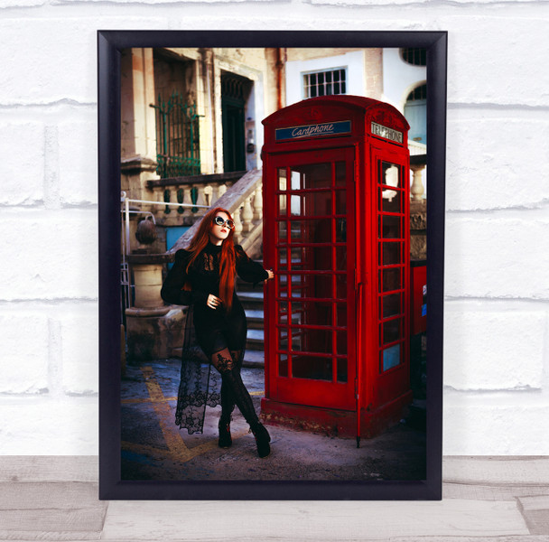 Valletta Telephone Phone Telephone Booth Classic Red Malta Wall Art Print