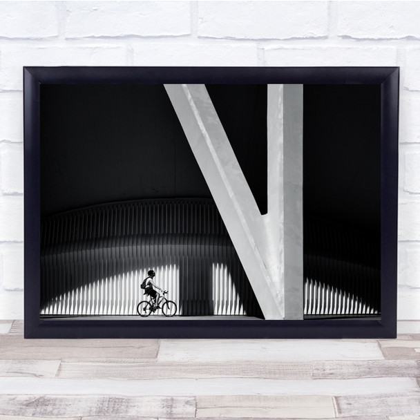 Valencia Biker Calatrava City Of Arts And Sciences Spain Wall Art Print