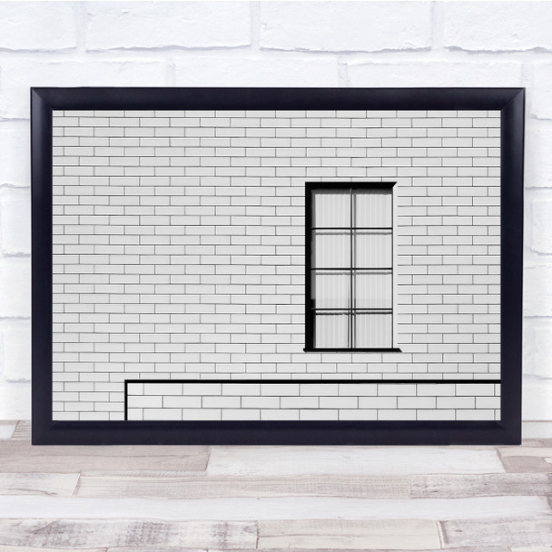 Architecture Abstract Tiles Window Lines Minimal Bricks Wall Art Print