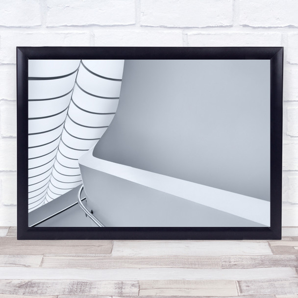 Architecture Jeroenvandewiel Abstract Turning hand rail Wall Art Print