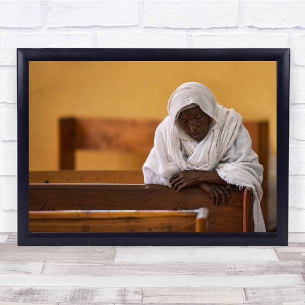 Maryamtsyon Cathedral Axum Aksum Ethiopia Prayer Church Wall Art Print