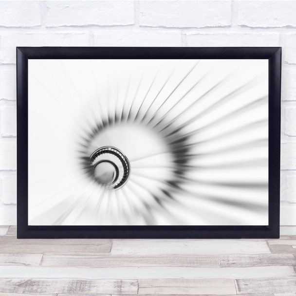 Abstract Lines Architecture Black White High-Key Whirl Wall Art Print Abstract Lines Architecture Black White High-Key Whirl Wall Art Print