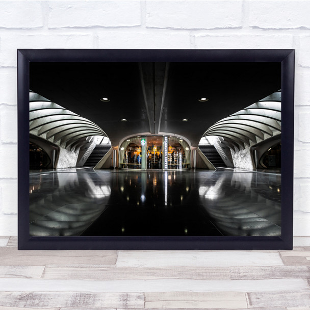 Architecture Perspective Building Belgium Liege Roof Wall Art Print