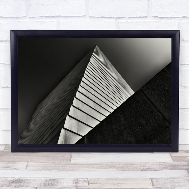 Synagogue, Dresden Architecture Tall building Stripe Wall Art Print