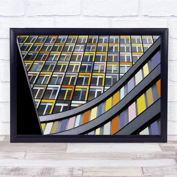 Architecture Abstract Colourful panels Modern Wall Wall Art Print