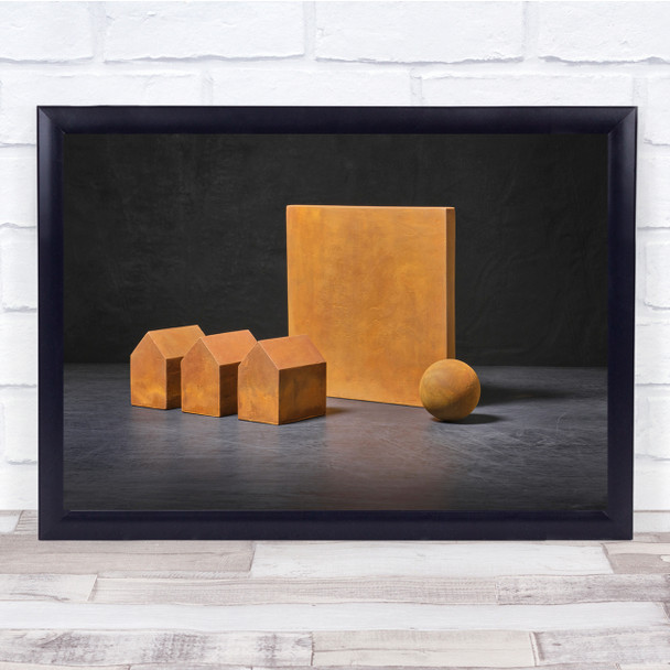 Modern Still Life No People Contrast Strong Colors Wall Art Print