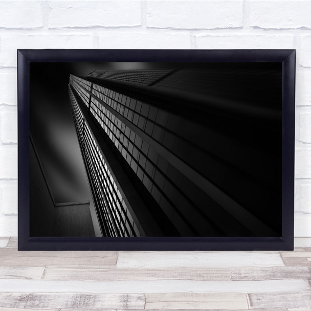 Architecture Building Dark Paris Cityscape Urban Wall Art Print