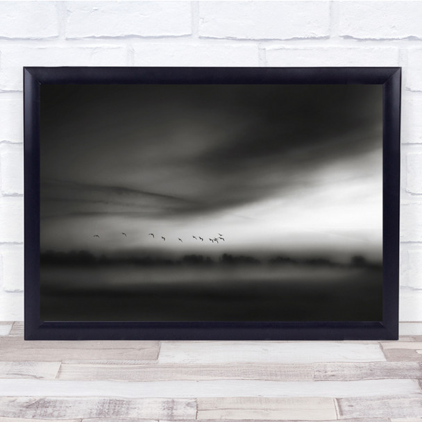 Belgium Polderland Dawn Fog Dawn Secret Whispers Wall Art Print