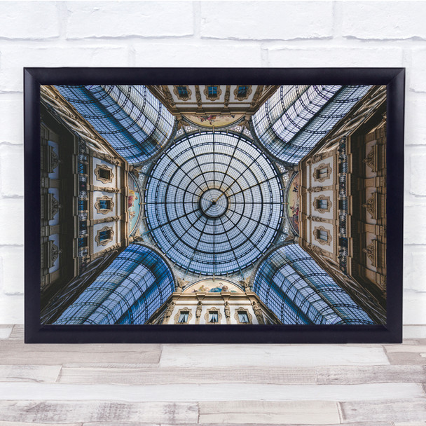 Architecture Ceiling Renaissance Skylight Milan Wall Art Print