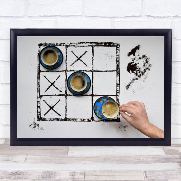 Coffee Espresso Drink Game Board Mug Still Life Wall Art Print