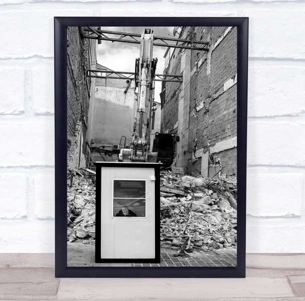 Guardian construction security office building Wall Art Print