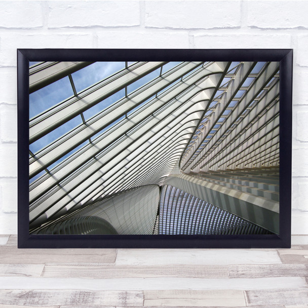 Panoramic Ceiling Modern Geometry Shapes Lines Wall Art Print