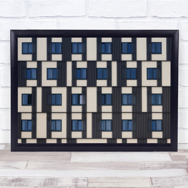 Architecture Geometry Shapes Building Graphic Wall Art Print