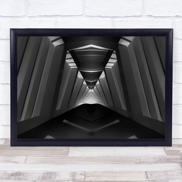 Path Between Shade And Light abstract details Wall Art Print