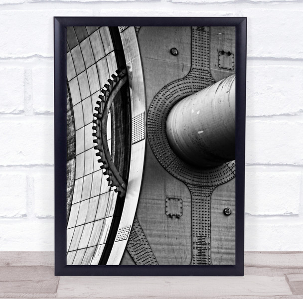 Wheel Gear Rack Pinion Engineering Mechanical Wall Art Print