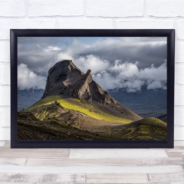 Iceland Landscape Highlands Emstruleia cloud Wall Art Print