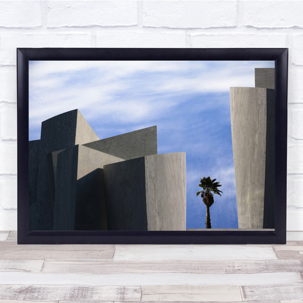 Palm Tree Lonely Trees Monument Architecture Wall Art Print