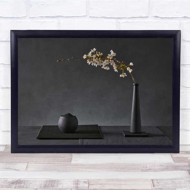 Flower Cherry Minimalist Japanese Asian Zen Wall Art Print