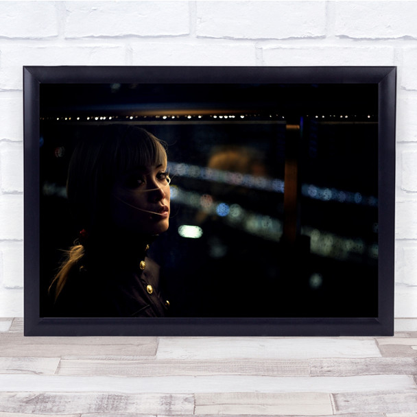 Japan Woman Night Bladerunner Tears In Rain Wall Art Print
