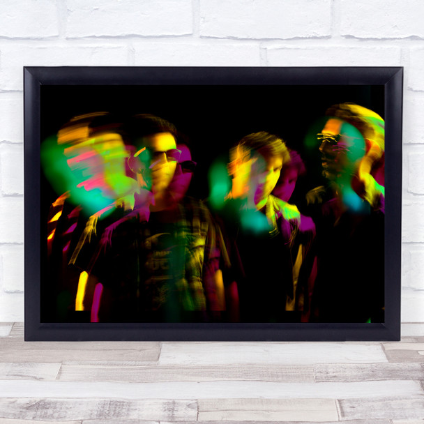 Rock Band Music Friends Night Mood Untitled Wall Art Print