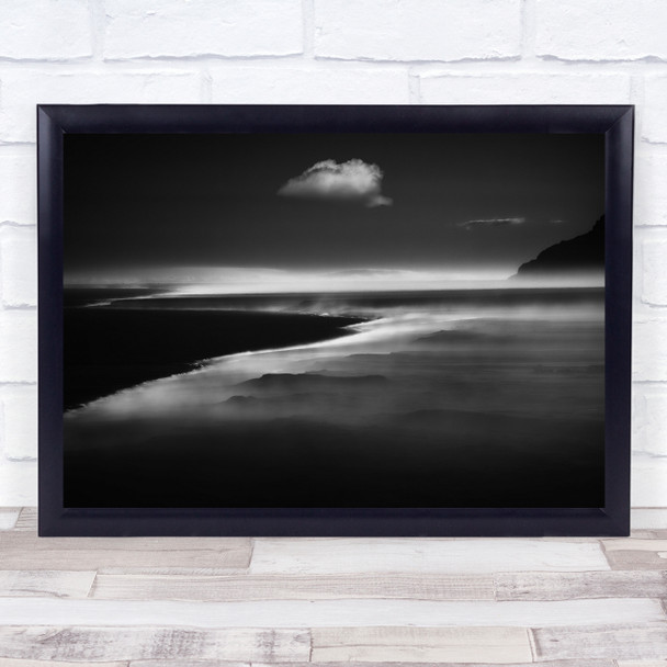 Landscape Black & White Dark Low Key Light Wall Art Print